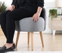 Atelier Del Sofa Puff de Algodón y Lino Gris